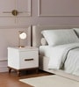 Alice Marble End Table In Off White Colour