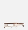 Alice Marble Tv Console For Tvs For Tvs Up To 85" In Glossy Off-White Finish