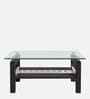 Alice Pro Solid Wood Coffee Table in Walnut Finish