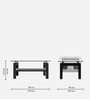 Alice Pro Solid Wood Coffee Table in Walnut Finish