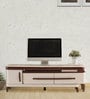 Alice Marble Tv Console For Tvs For Tvs Up To 85" In Glossy Off-White Finish