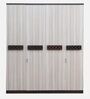 Alicia 4 Door Wardrobe In Walnut Colour