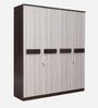 Alicia 4 Door Wardrobe In Walnut Colour