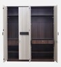 Alicia 4 Door Wardrobe In Walnut Colour
