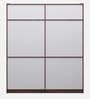 Alicia 4 Door Wardrobe In Walnut Colour With Drawer & Locker