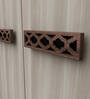 Alicia 4 Door Wardrobe In Walnut Colour With Drawer & Locker