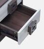 Alicia Bedside Table In Walnut Finish With Drawers
