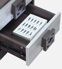 Alicia Bedside Table In Walnut Finish With Drawers