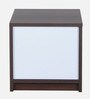 Alicia Bedside Table In Walnut Finish With Drawers
