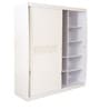 Alicia High Gloss Sliding Wardrobe in White Colour