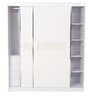 Alicia High Gloss Sliding Wardrobe in White Colour