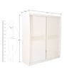 Alicia High Gloss Sliding Wardrobe in White Colour