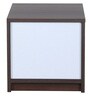 Alicia Bedside Table In Walnut Finish With Drawers