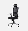 Align Pro Ergonomic Office Chair with Adjustable Lumbar Support and Headrest in Black Colour