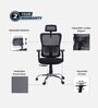 Align Pro Ergonomic Office Chair with Adjustable Lumbar Support and Headrest in Black Colour