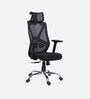 AlignX Breathable Mesh Ergonomic Office Chair in Black Colour