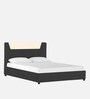 Alina Leatherette Upholstered Queen Size Bed in Davy Grey Colour
