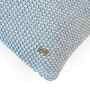 Alise Blue Vanilla Grey Melange 100% Cotton Moss Marld 12X20 Inches Knitted Cushion Cover