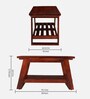 Alison Accent Rectangle Coffee Table In Honey Finish