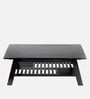 Alison Large Coffee Table in Dark Brown Finish