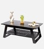 Alison Large Coffee Table in Dark Brown Finish