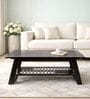 Alison Large Coffee Table in Dark Brown Finish