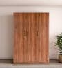 Alister 3 Door Wardrobe In Brown Color