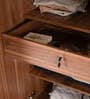 Alister 3 Door Wardrobe In Brown Color
