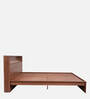 Pure Alister King Size Bed With Led Lights In Headbaord In Brown Finish