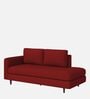Alitza RHS Fabric Chaise Lounger in Blood Maroon Colour