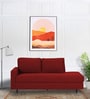 Alitza RHS Fabric Chaise Lounger in Blood Maroon Colour