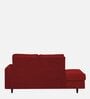 Alitza RHS Fabric Chaise Lounger in Blood Maroon Colour