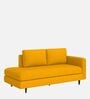 Alitza LHS Fabric Chaise Lounger in Bold Yellow Colour