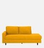 Alitza RHS Fabric Chaise Lounger in Bold Yellow Colour
