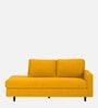 Alitza LHS Fabric Chaise Lounger in Bold Yellow Colour