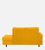 Alitza LHS Fabric Chaise Lounger in Bold Yellow Colour