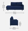 Alitza LHS Fabric Chaise Lounger in Royal Blue Colour
