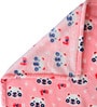 Pink Panda Cotton  Crib Blanket