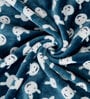 Blue & White Rabbit Cotton Crib Blanket