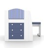 All Star Bed With Integrated Pull-Out Desk In Blue Colour