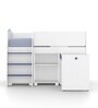 All Star Bed With Integrated Pull-Out Desk In Blue Colour