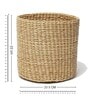 (1Pc) Beige Kouna Grass Handwoven Multipurpose Planter & Storage Basket