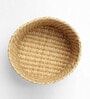 (1Pc) Beige Kouna Grass Handwoven Multipurpose Planter & Storage Basket