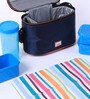 All Time 9401 Food Gear Blue Plastic Lunch Box