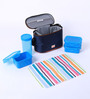 All Time 9401 Food Gear Blue Plastic Lunch Box