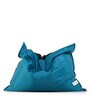 Ally Jumbo Fabric Bean Bag with Beans in Blue & Black Colour