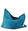 Ally Jumbo Fabric Bean Bag with Beans in Blue & Black Colour