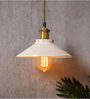 Allanton White Metal Hanging Light