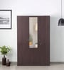 Allen 3 Door Wardrobe in Walnut Finish with Mirror