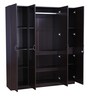 Allen 4 Door Wardrobe in Wenge Finish with Mirror